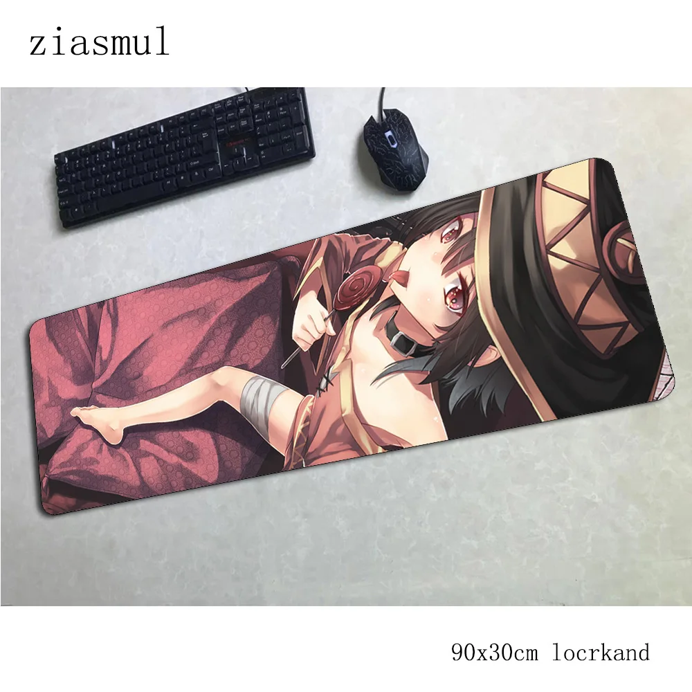 Коврик для мыши megumin 900x300x3 мм профессиональные игровые коврики для мыши геймер инди-поп персонализированные коврики для мыши Клавиатура ПК pad