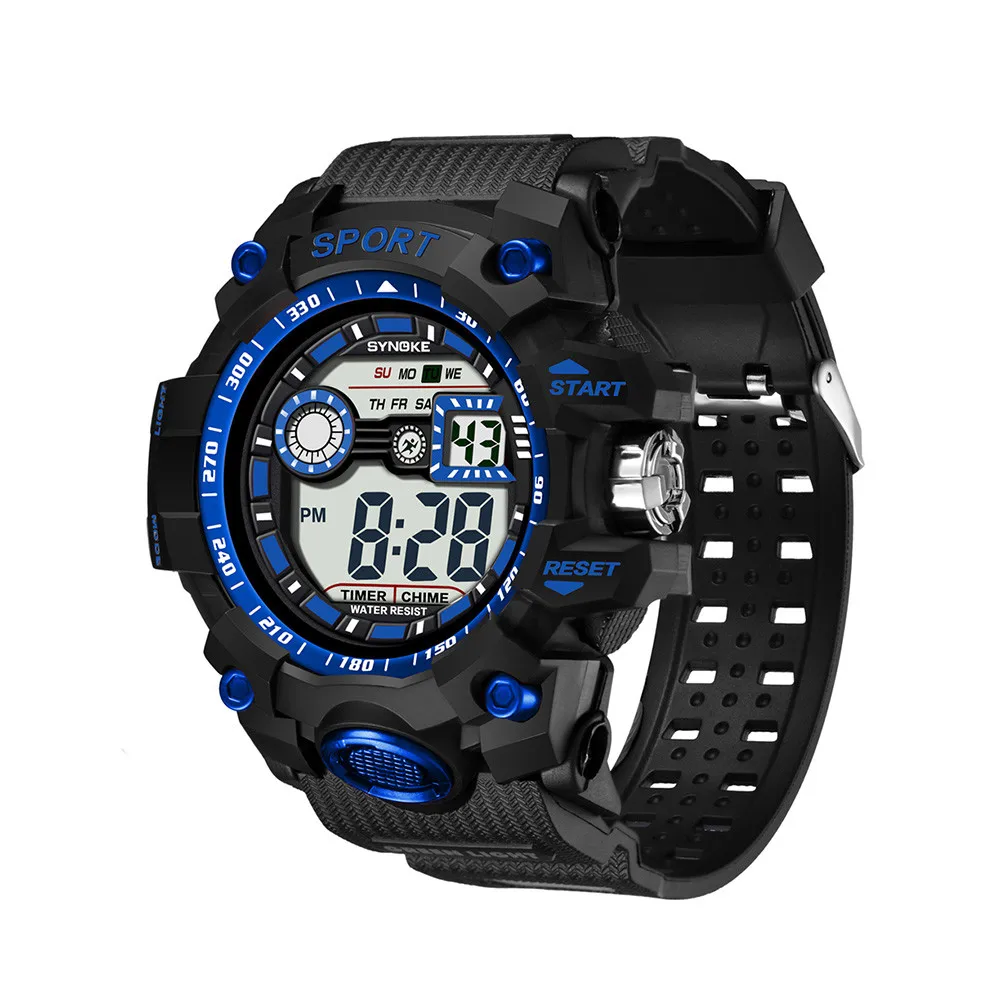 SYNOKE многофункциональные водонепроницаемые часы светодиодный цифровые часы двойного действия женские спортивные часы силиконовые электронные часы спортивные