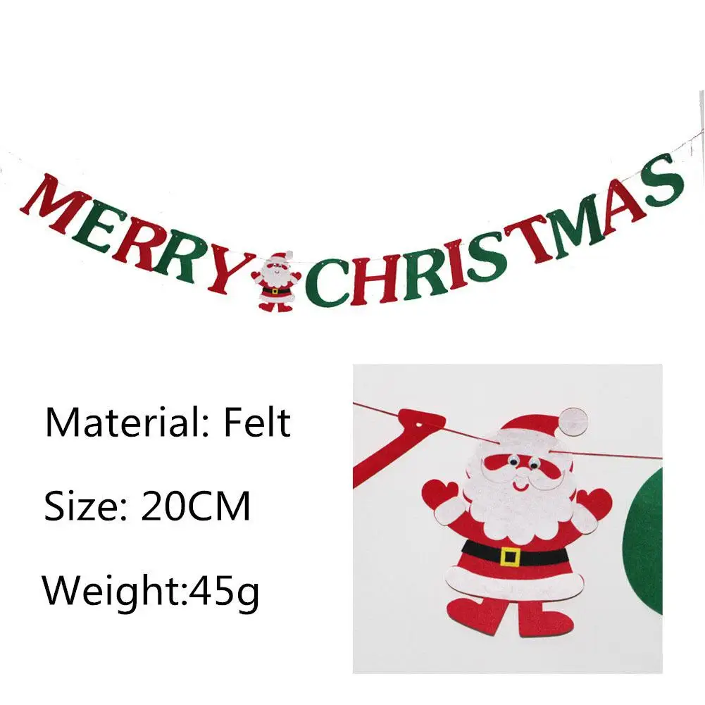 TPFOCUS Merry Christmas String флаг Снежинка Олень ленты Рождественская елка подвесные гирлянды баннер, домашнее украшение