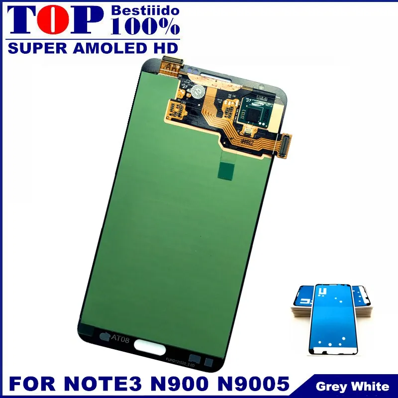 Для samsung Galaxy Note 3 N9000 N9005 N9006 N900K N900T Note3 AMOLED ЖК-дисплей сенсорный экран дигитайзер