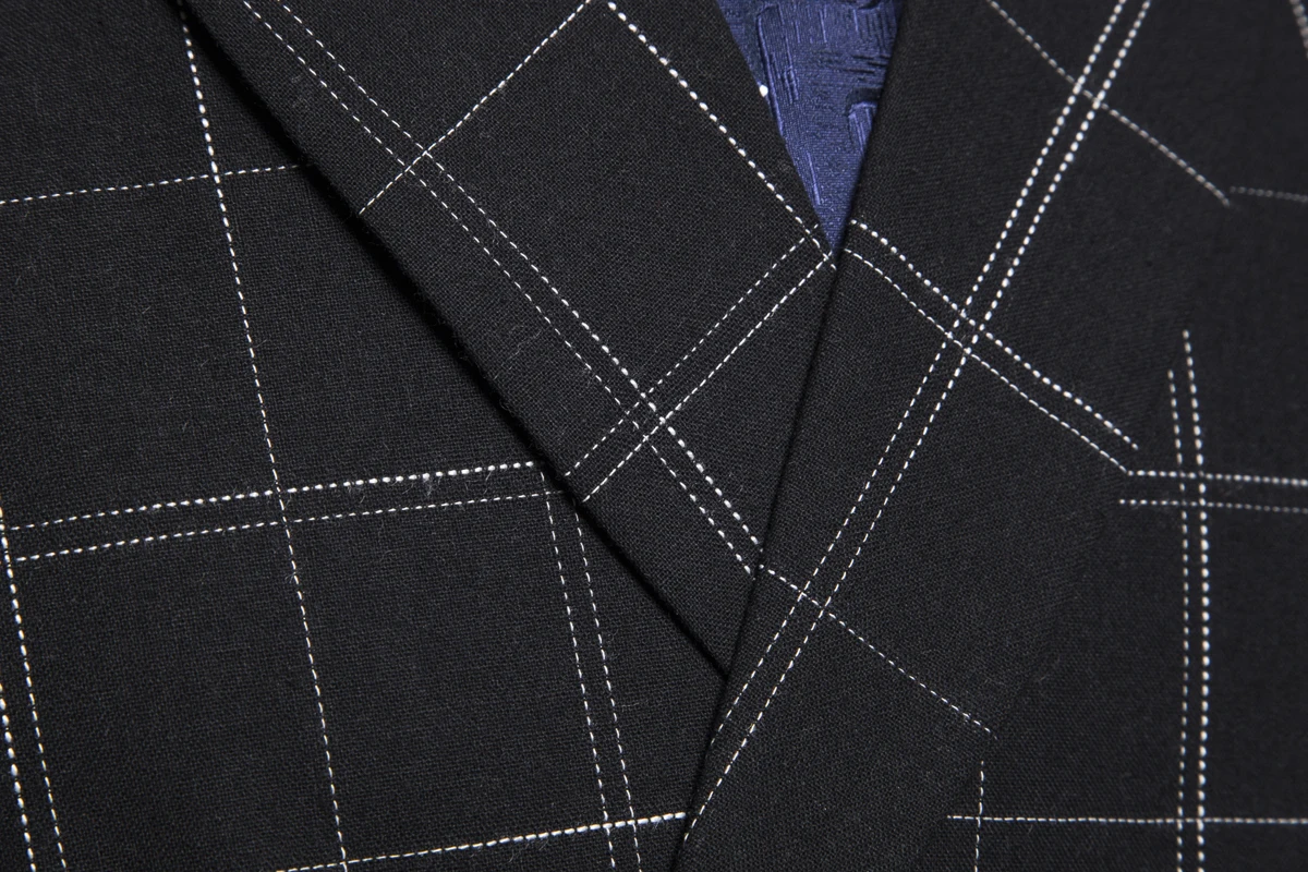Брендовые мужские костюмные жилеты модные элегантные деловые облегающие жилетки в клетку двубортный жилет Повседневная куртка без рукавов жилет