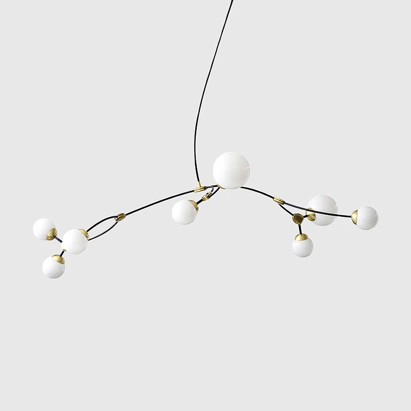 

Nordic Glass Ball Chandelier Lighting Modern Simplicity Design Hanging Lamp Living Room Restaurant Art Indoor Decor Chandelier