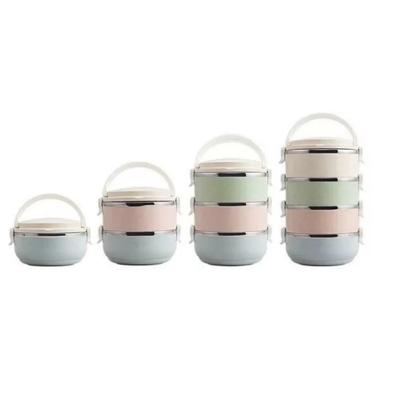 1/2/3/4 Layer Lunch Box Dinnerware Bento Box Food Storage Container Picnic