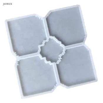 

Silicone 5 in 1 Large Interlocked Coaster Mold Irregular Cup Bowl Mats Epoxy Resin Mold Geode Agate Slice Molds Art Tool