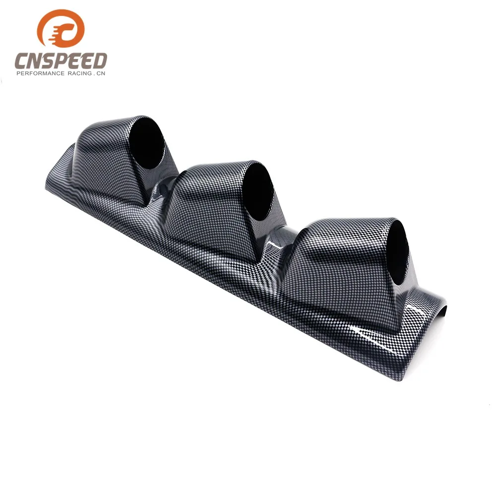 2-Inch 52mm Modified Instrument Stand Carbon Fiber Left Hand Drive 3-hole Dashboard Cover