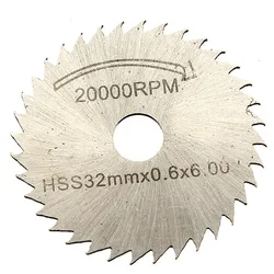 Mini lames de scie circulaire HSS, 6 pièces/ensemble, outil rotatif pour Dremel coupe métal, ensemble d'outils manuels de coupe disques diamantés mandrin 
