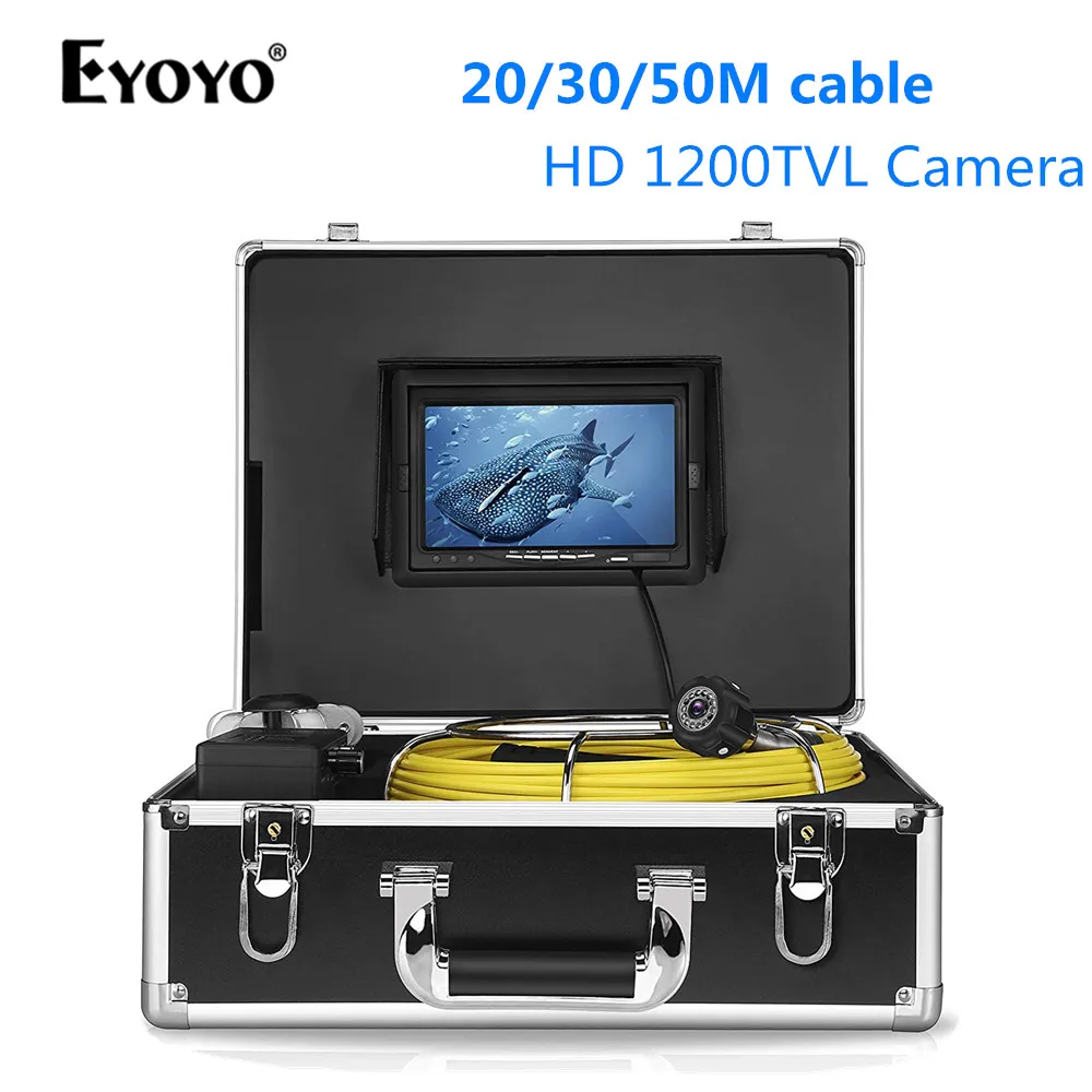Eyoyo WF92 HD 1200TVL Pipe Pipeline Inspection Camera Drain Sewer Industrial Endoscope Video Recording DVR Snake endoscope cam |