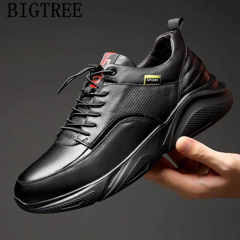 genuine leather sneakers