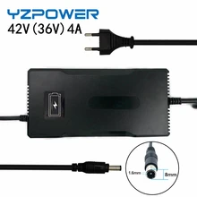 YZPOWER 42V 4A Lithium Li ion Battery Charger For 36V 4AH  5AH 8AH 10AH 20AH Lipo Bike Power Tool Scooter Battery Pack