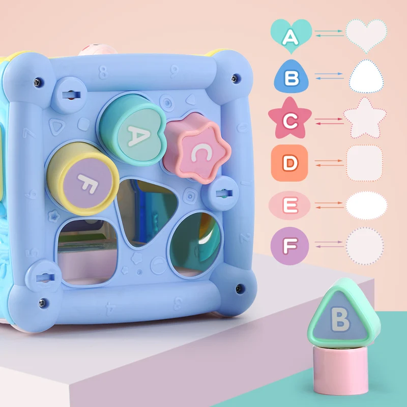 2020 г. детский многогранник игрушки светильник лая Музыкальная Коробка пазлы