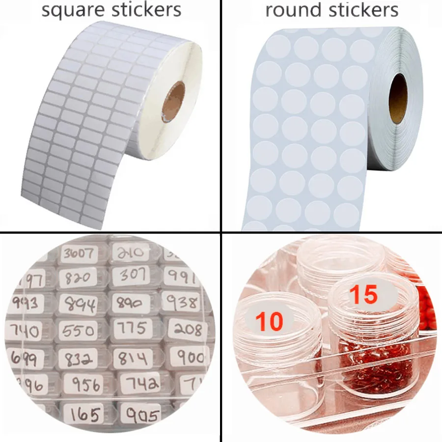 1000pcs Stickers Diamond Classification Storage Distinguish Label Stickers Diamond Painting Accessories Embroidery Tools