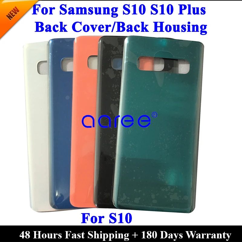 Класс AAA заднее стекло для samsung S10 задняя крышка Корпус для samsung S10 Plus задняя крышка корпус дверь с клеем
