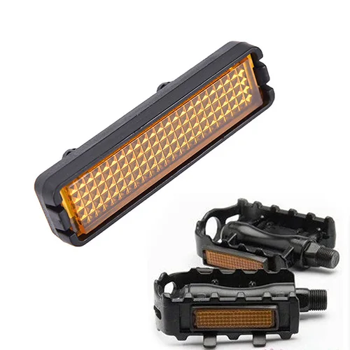 Pastic Bike Foot Pedal Universal Bicycle Reflector Cycle Cycling Reflectors