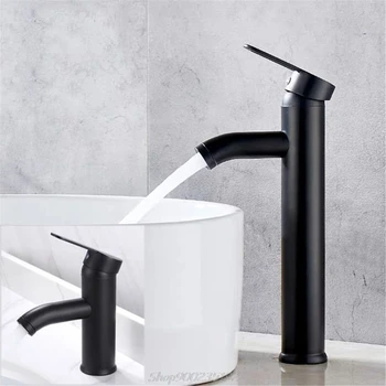 

Single Handle Bathroom Basin Faucets Cold/Hot Mixer Basin Sink Tap Black Water Kitchen Faucet Bathroom Au04 20 Dropship