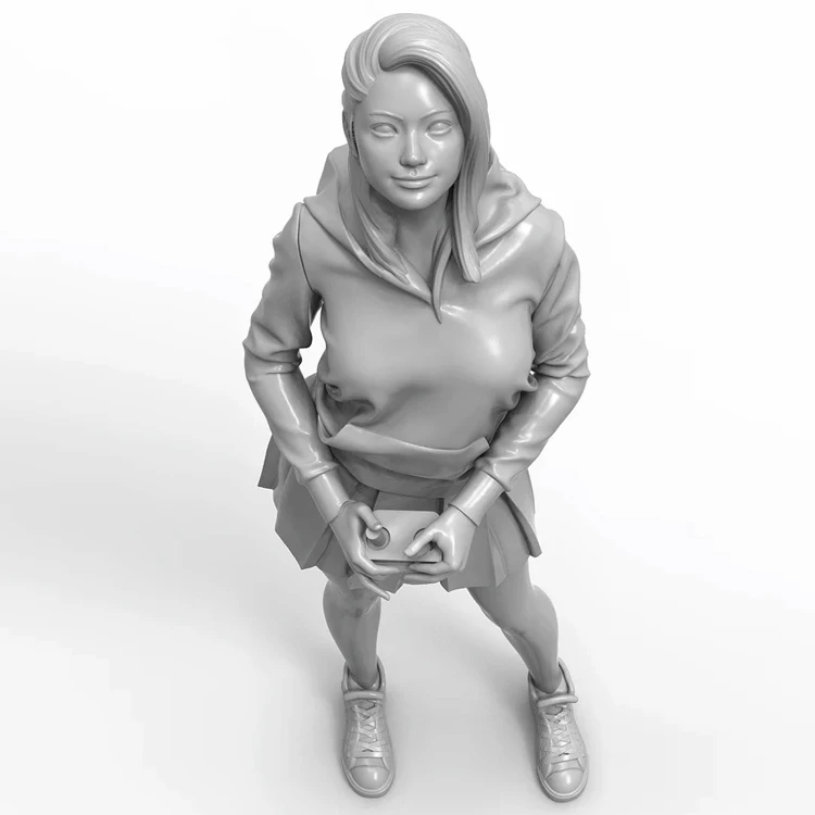 1/24 масштаб Неокрашенная фигурка из смолы Ysa Коллекционная фигурка