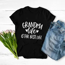 Camiseta de abuela Life Is The Best Life, camiseta gráfica de la mejor vida, camiseta Vintage Grunge para regalo de abuela, camiseta Vintage con estilo