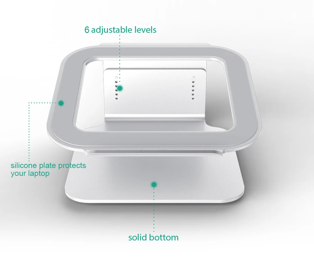 Алюминиевый охлаждающий держатель для ноутбука Подставка для ноутбука 12 ''15,6'' ноутбук Macbook Air Pro samsung ноутбук кулер