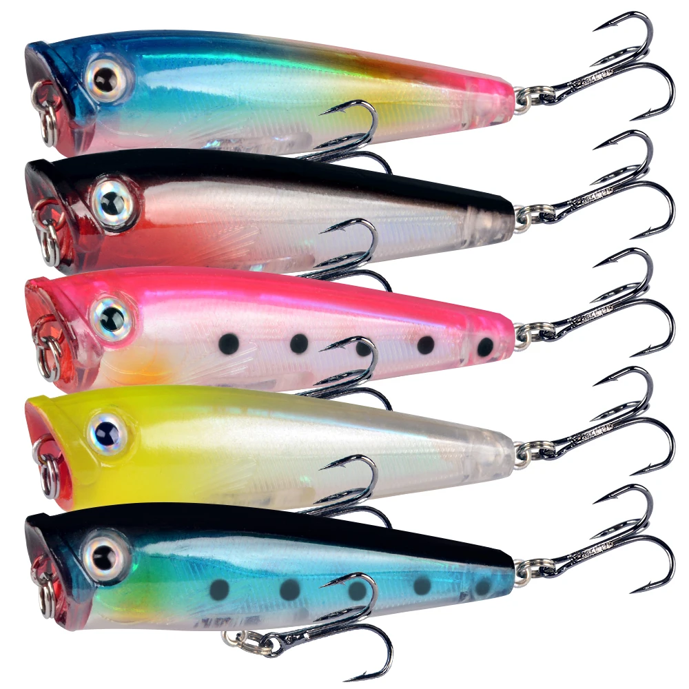 Small Popper Lure Trout Lures Pony Fishing Lure Topwater Bait Finesse  Crankbait Wobbler Minnow Isca Poper Pesca 6.5cm/6.5g - AliExpress