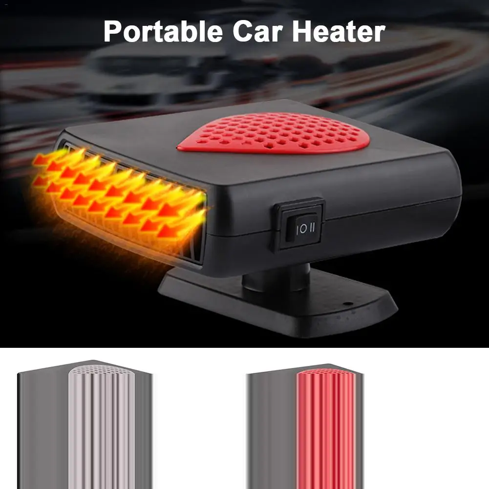 12V/24V Portable Car Heater Fast Heating Defogger Heat Cooling Fan Heater Warmer Snow Defogger Air Conditioner