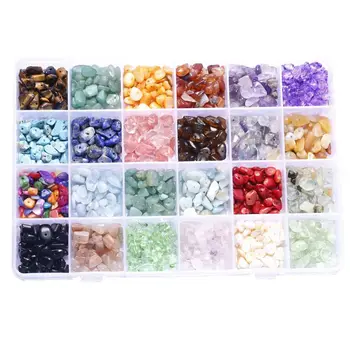 

Hot 24 Grids Beads Irregular Assorted Box Set Loose Bead for Jewelry Making