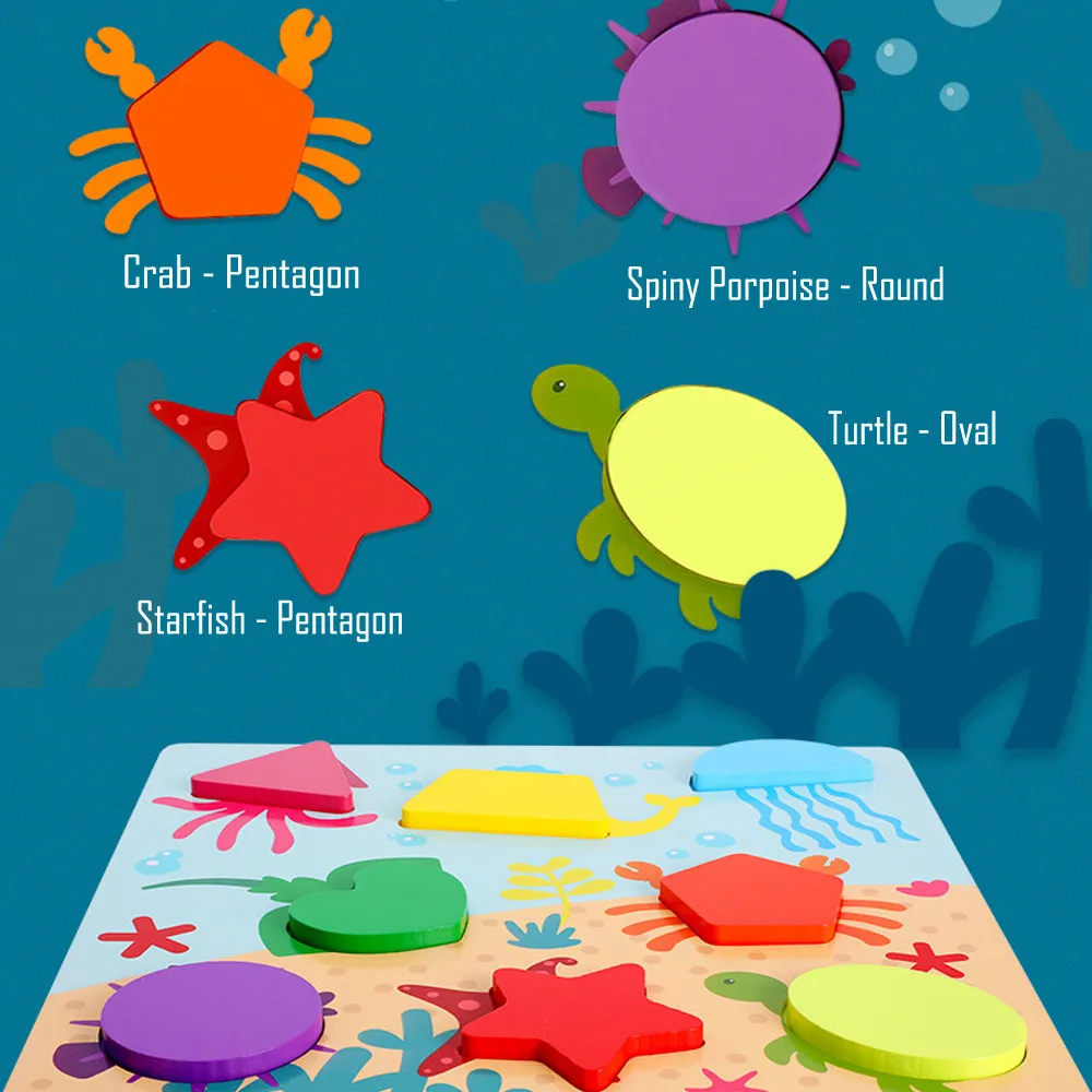 Alphabet Wooden Puzzle Board Boy Girl Educational Toy cartoon numeral Learning Education Interesting Wooden Toys #D