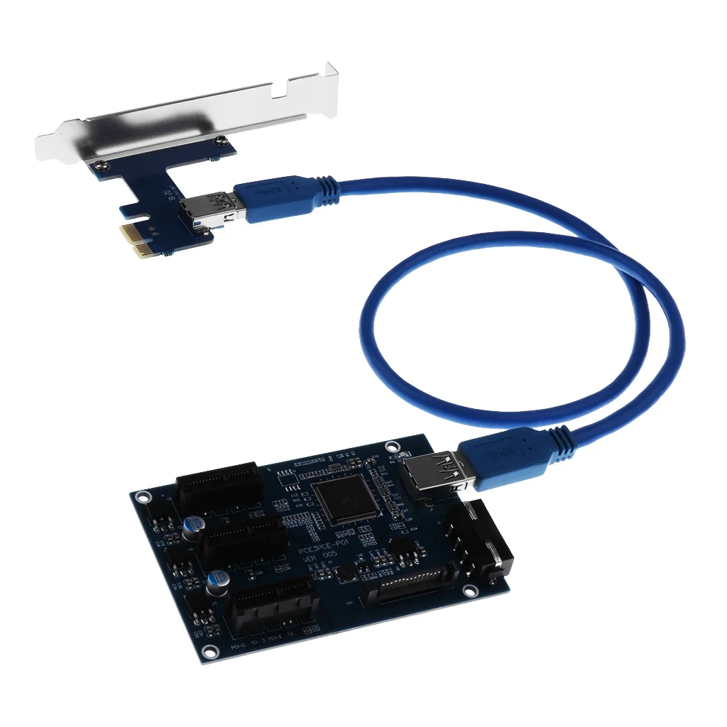 Aad in Card PCI e 1 3 Express 1X Слоты переходника карты мультипликатор|Компьютерные кабели и