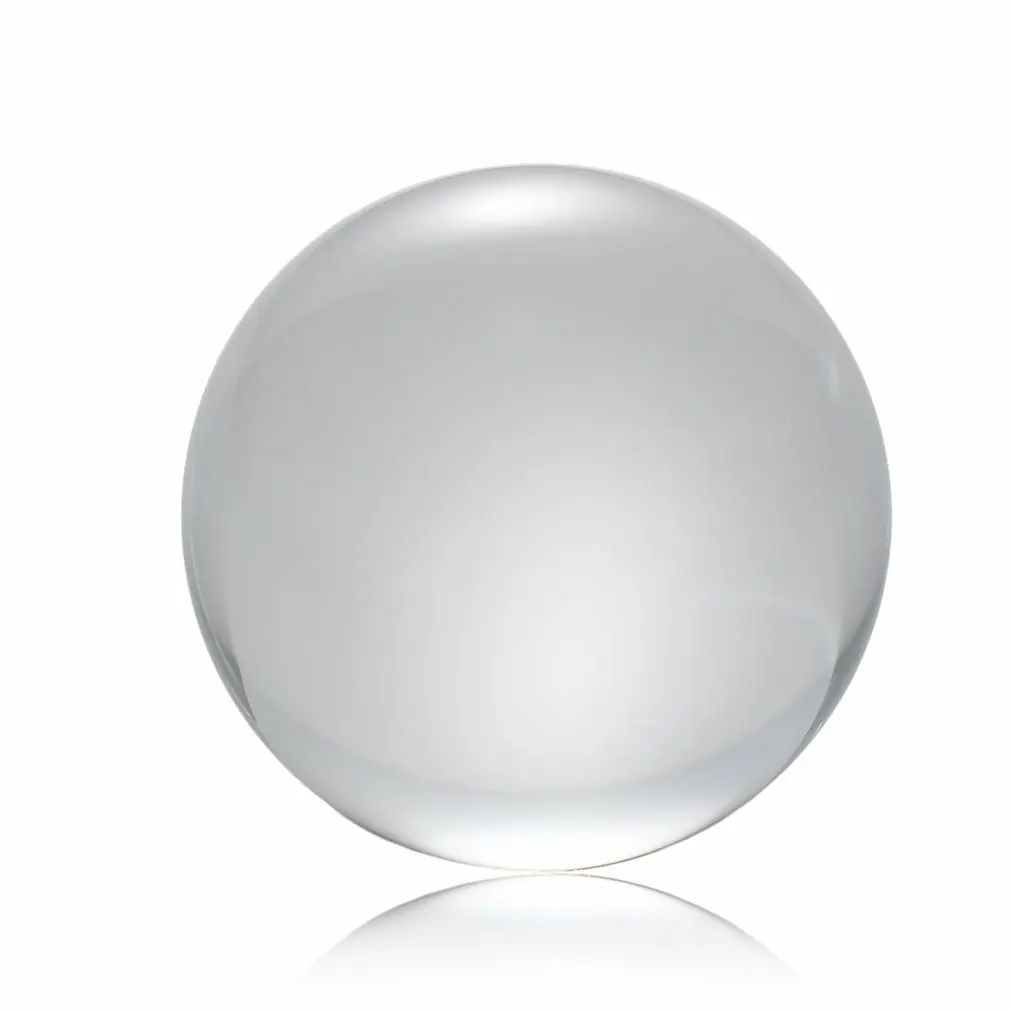Crystal Ball Quartz Glass Transparent Spheres Feng Shui Miniatures Ornaments Gift | Дом и сад