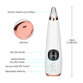 

Electric Blackhead Suction Device Blackhead Remover Household Face Pore Cleaner Cosmetic Instrument Beauty Face Skin Care
