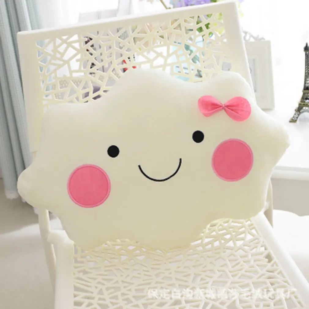 New Large Cartoon Cloud Plush Pillow super Soft Cushion Lovey Smile Cloud Stuffed Plush Toys For Children Baby Kids Girl Gift