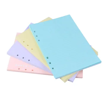 

4 Pcs Paper Hole Colorful Notebook Paper Loose-leaf Loose-leaf Paper Hole Loose-leaf Paper lined Paper for Notebook Ring Binders