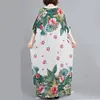 cotton satin plus size vintage floral women casual loose maxi long summer beach dress elegant clothes 2022 ladies dresses ► Photo 2/6