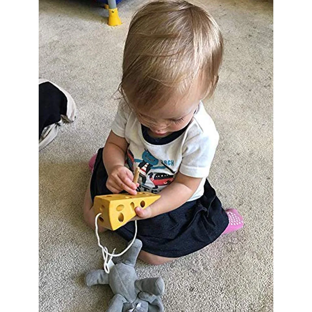 Montessori Activity Wooden Cheese Toy, Children Kids Early Learning Educational Wood Block Puzzles Toy Montessori Activity Wooden Cheese Toy, Children Kids Early Learning Educational Wood Block Puzzles Toy