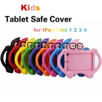 

Kids Silicone Case for IPad Mini General Cartoon Cute 3D Shockproof Stand Tablet Safe Cover for IPad Mini 1 2 3 Mini 4 7.9 Inch