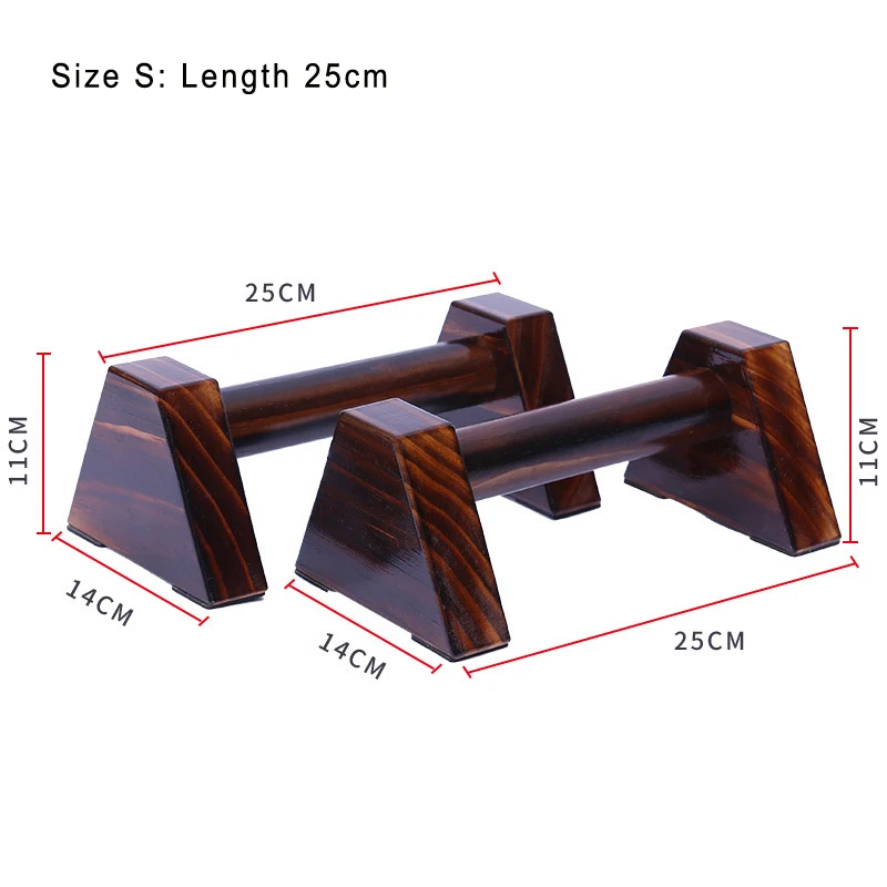 Length 25cm or 50cm New Zealand pine wood Push-up stand fitness centre training H-shaped Holder Bracket