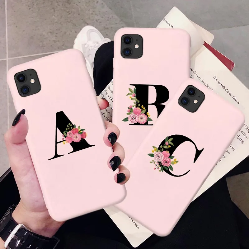 Розовый телефонный чехол с надписью на английском языке для iPhone 12 11 Pro Max Модный