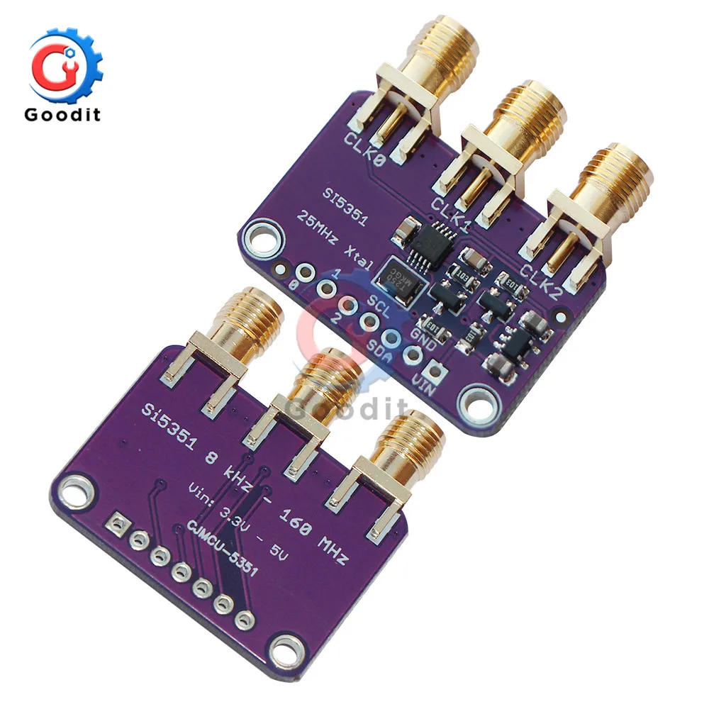 CJMCU-5351 Si5351A Si5351 I2C генератор часов Breakout Board модуль генератор сигналов часы 8 кГц-160 МГц для Arduino DC 3 V-5 V