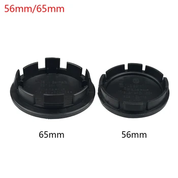 

4pcs 65mm 56mm 76mm 60mm black car wheel center cap hub caps covers badge emblem for 3B7601171 1J0601171 Car Accessories
