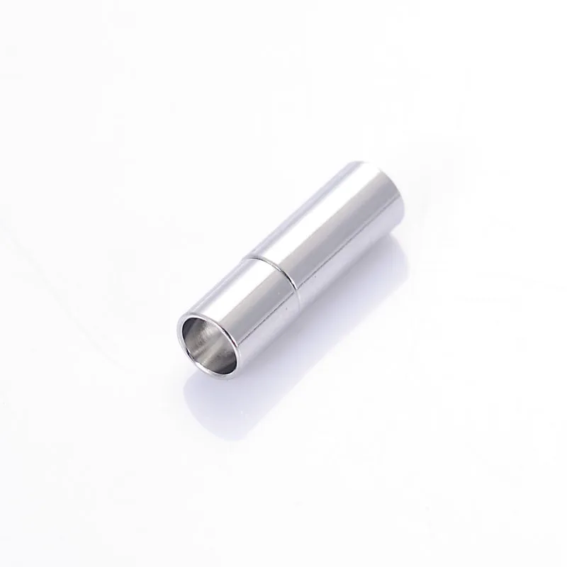 

High Quanlity 10pcs/lot Rhodium End Caps Metal End Clasps Round Leather Cord For Jewelry Making Necklace DIY Jewelry Findings