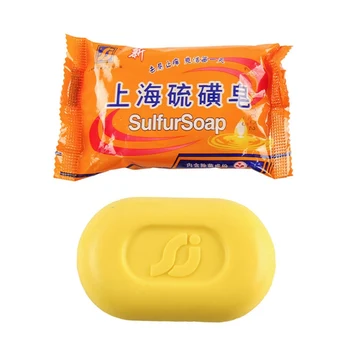 

Shanghai Sulfur Soap Traditional Chinese Skin Care Tool Oil-control Acne Treatment Blackhead Remover Soap 85g Whitening Cleaner