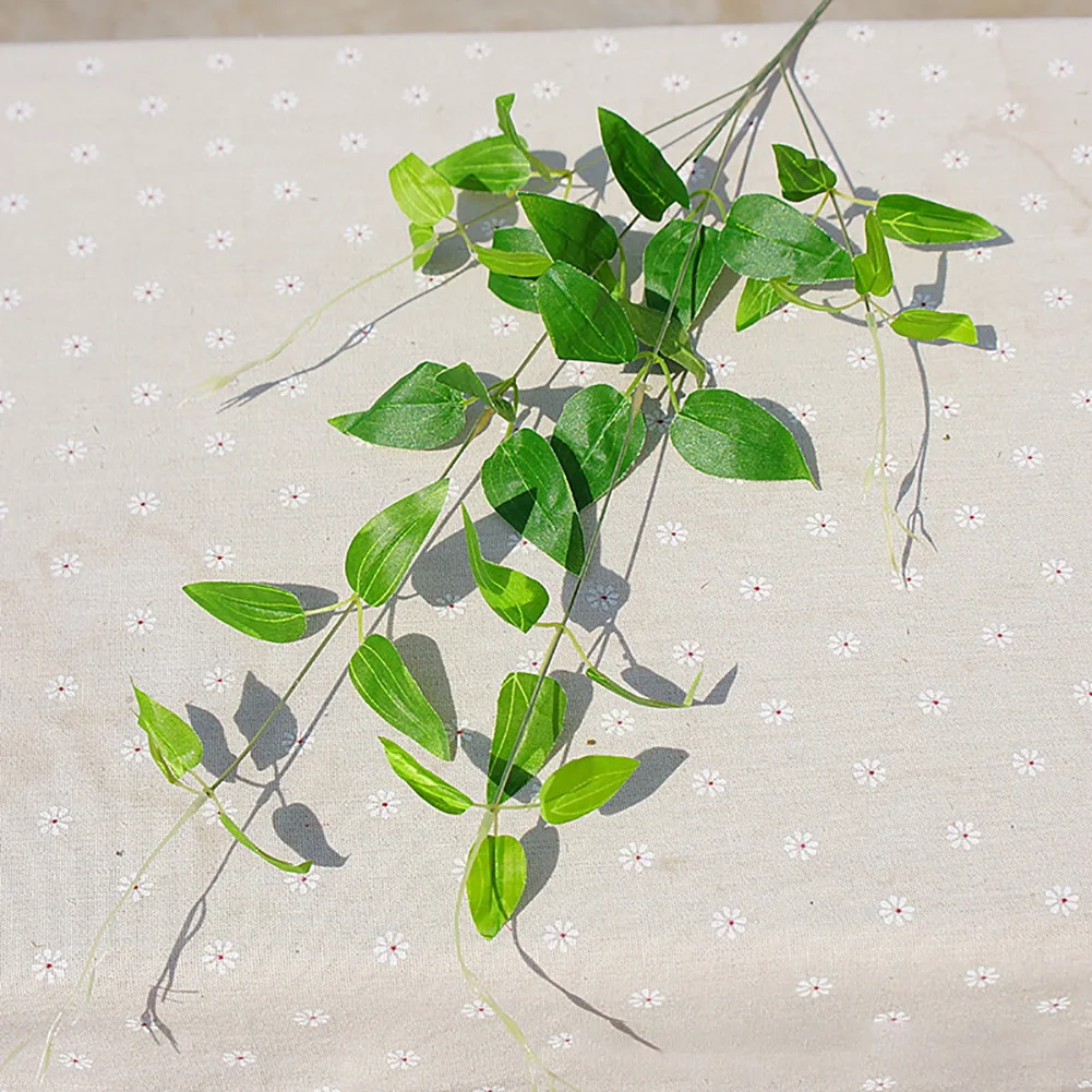 Одиночная ветка 75 см маленькая 4 вилка clematis плачущие листья ивы растение Стена