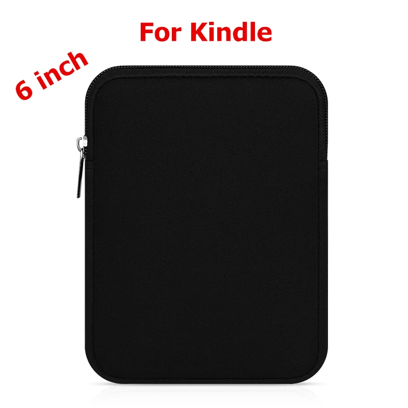 Мягкие планшеты гильзы сумка для iPad Mini 1/2/3/4 Air 1/2 крышка чехол для iPad Pro 9,7 нового iPad / 9,7 для чтения электронных книг 6 - Цвет: 6 inch black