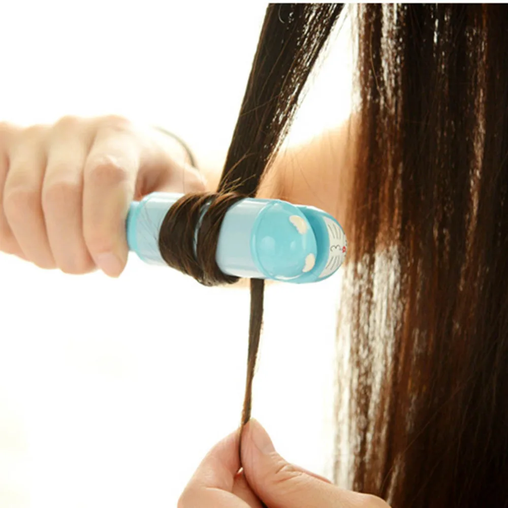 

2019 Travel Mini Hair Straightener Cartoon Hair Tools Straightening Protable Curling irons Cute Flat Irons