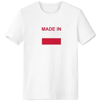 

Made In Poland Country Love Crew Neck White T-shirt Short Sleeve Comfort Sports T-shirts Gift