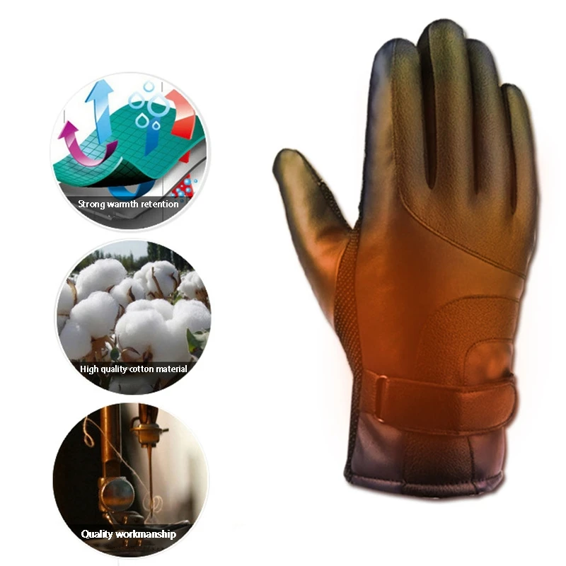 Winter Four-Speed Thermostat Charging Warm Electric Car Heating Gloves Motorcycle Electric Gloves