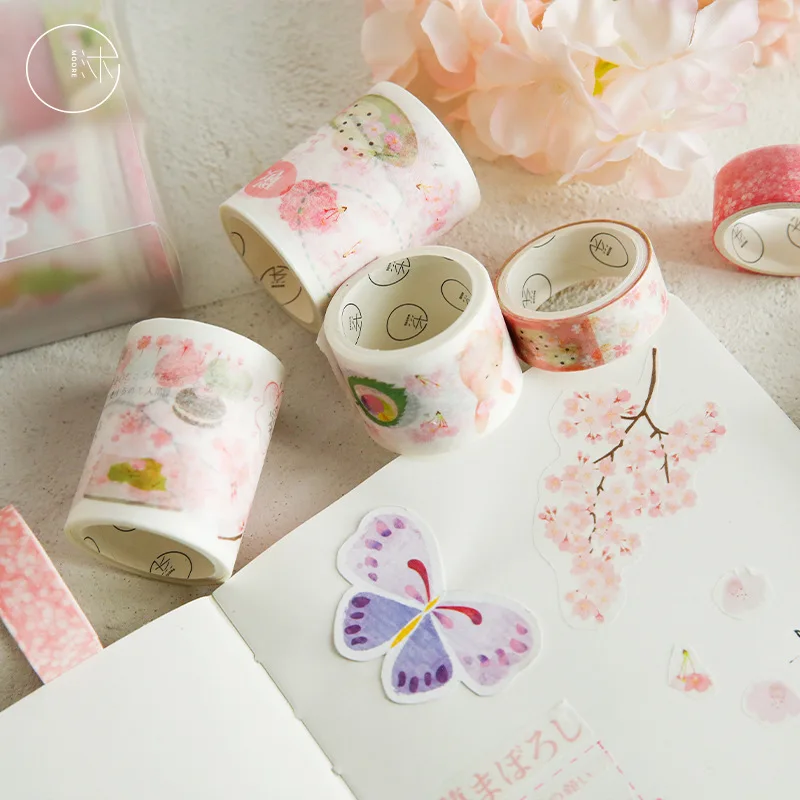 6 шт./упак. Sakura любовь пуля журнал набор декоративного скотча васи DIY Скрапбукинг малярный скотч Школа канцелярских товаров Эсколар