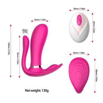 Wearable Butterfly Dildo Vibrator Adult Sex Toys for Women G Spot Clitoris Stimulator Wireless Remote Control Vibrator Panties 3