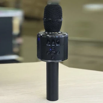

Hot Wireless Bluetooth Karaoke Portable Handheld Microphone with Controllable Colorful LED Lights, for Android/iPhone/PC or All