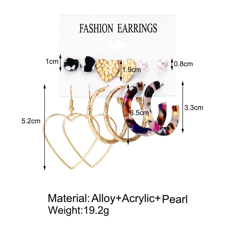 Большие серьги, набор, жемчужные серьги-кольца для женщин, удивительная цена, Золотые серьги Brincos, большой круг, леопардовая мода, ювелирное изделие