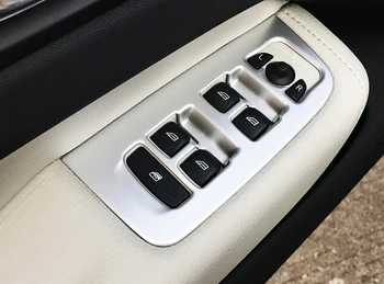 

LHD!!! For Volvo XC60 2018 2019 2020 Matte Interior Window Switch Control Panel Cover Trim 4PCS ABS Car Accessories