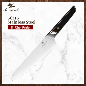 

8 Inch Cooking Chef Knife 5Cr15 Stainless Steel Utility Chef Knives Japanese Slicing Meat Cleaver Vegetable Kitchen Knife